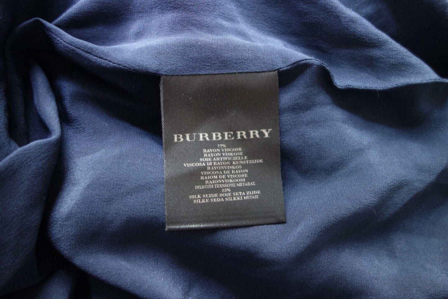 BURBERRY Vintage Blue Velvet Ruched Pencil Mini Evening Skirt S