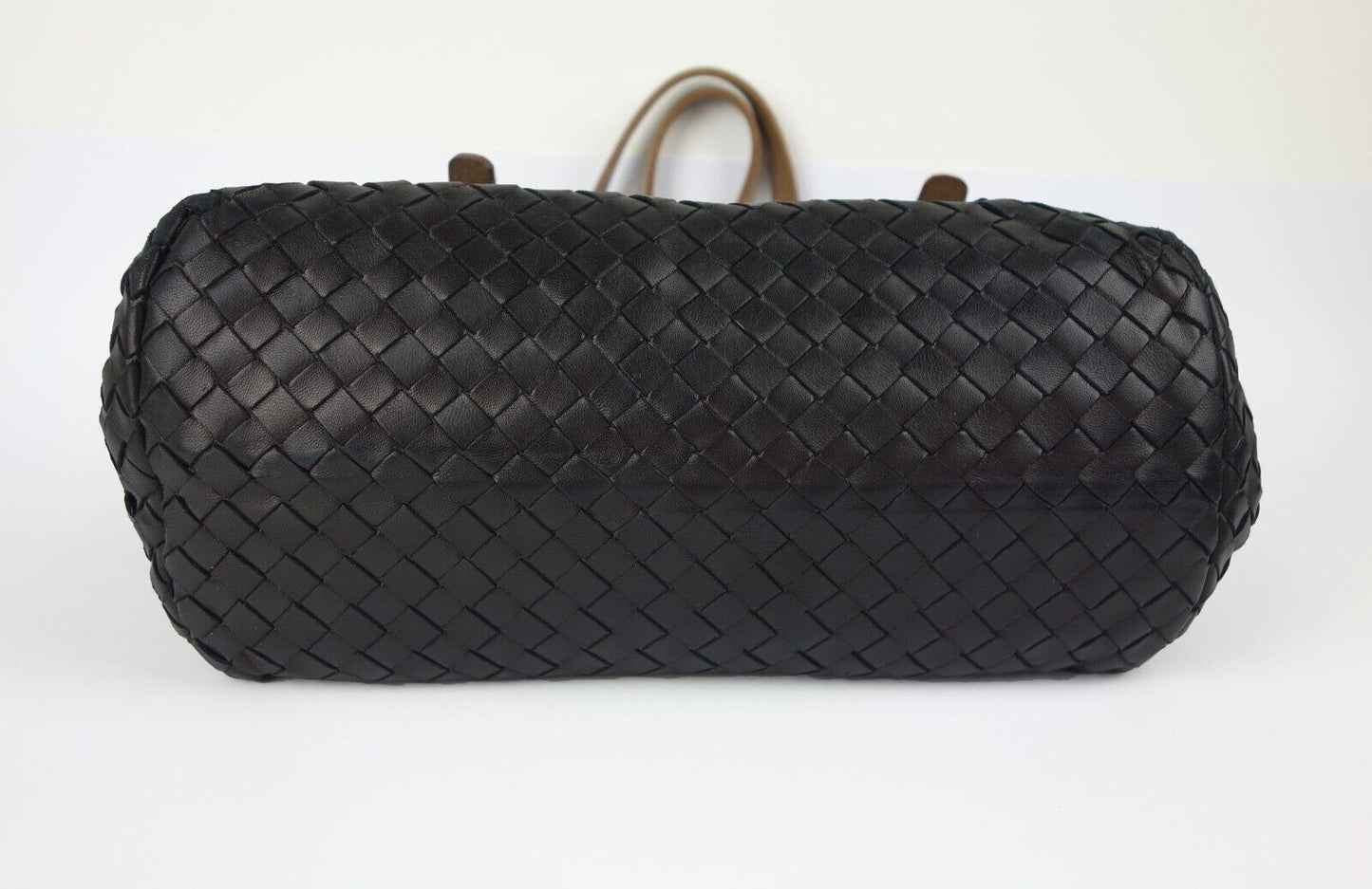 Bottega Veneta Black Intrecciato Tote Wove Leather Marquise Flower Bag Limited