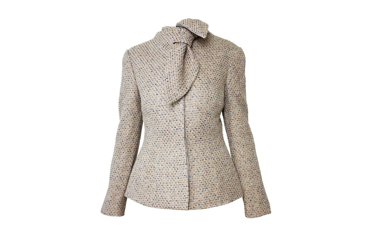 ALEXANDER McQUEEN Vintage FW 2004 "Pantheon As Lecum" Beige Tweed Blazer Jacket