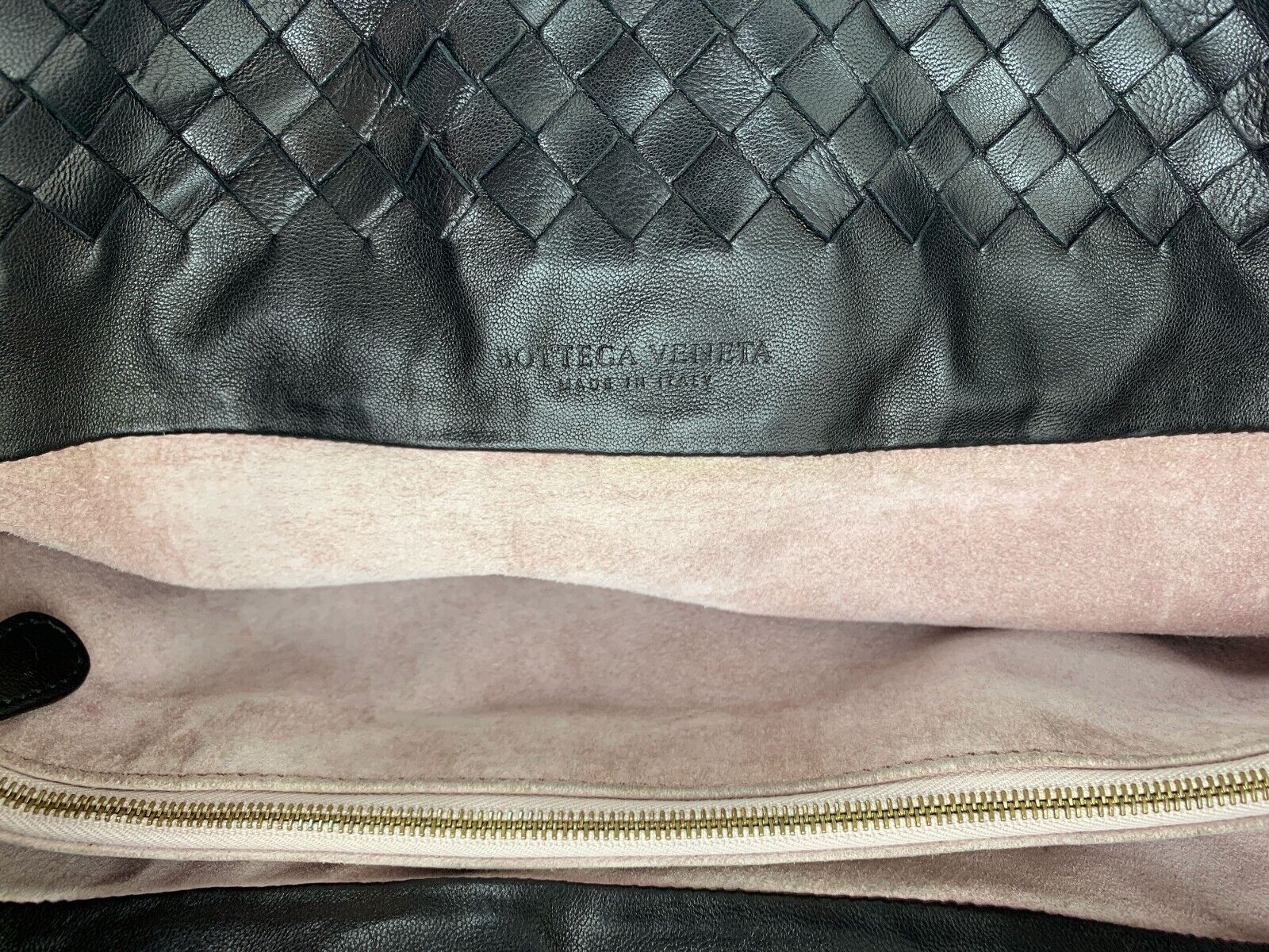 Bottega Veneta Black Intrecciato Tote Wove Leather Marquise Flower Bag Limited