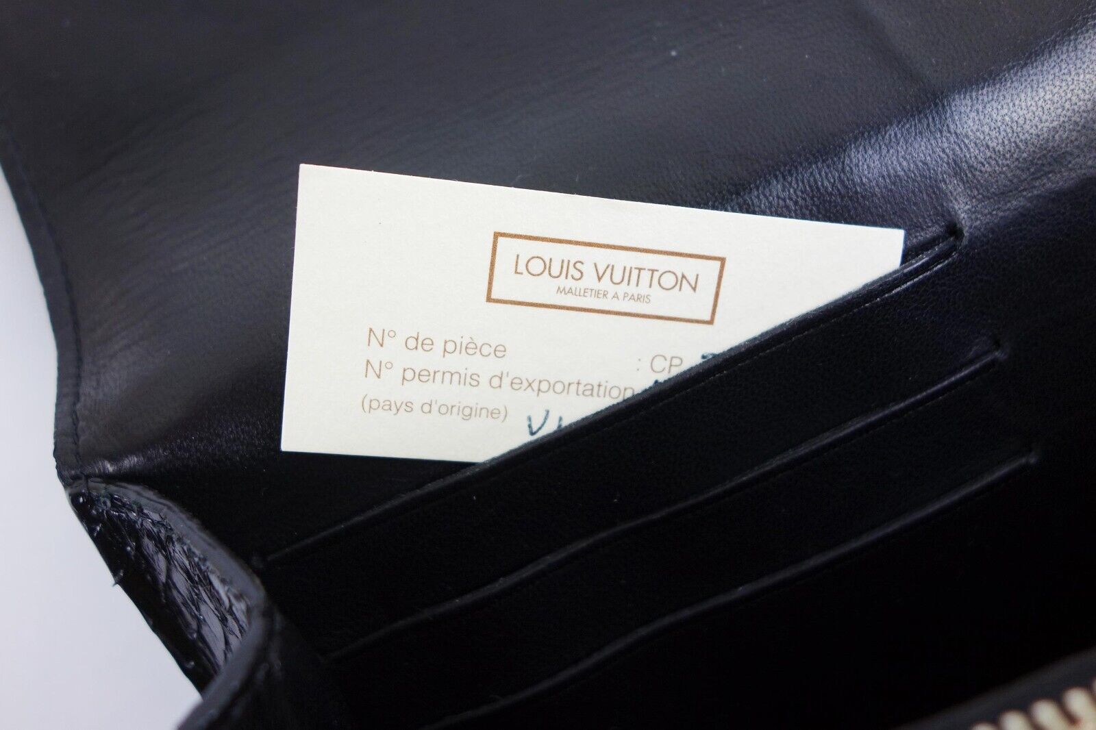 Authentic Louis Vuitton Black Rossmore MM Bag Exotic Clutch Limited LV Silver