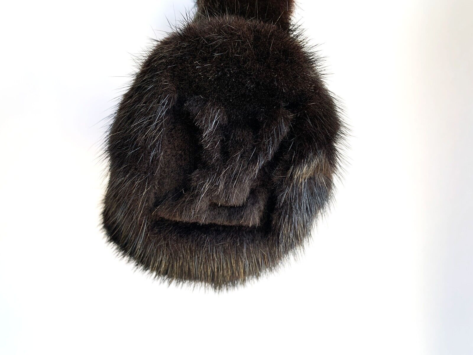 LOUIS VUITTON Mink Fur Vision Earmuffs Logo Monogram LV Hair Accessories