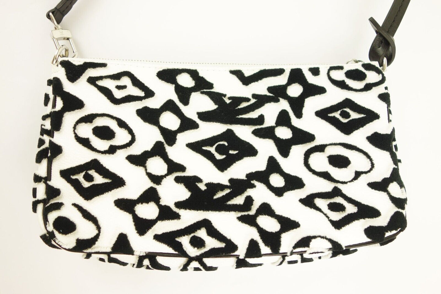 Louis Vuitton LVXUF Pochette Accessories Black White Urs Fischer M45545 Monogram