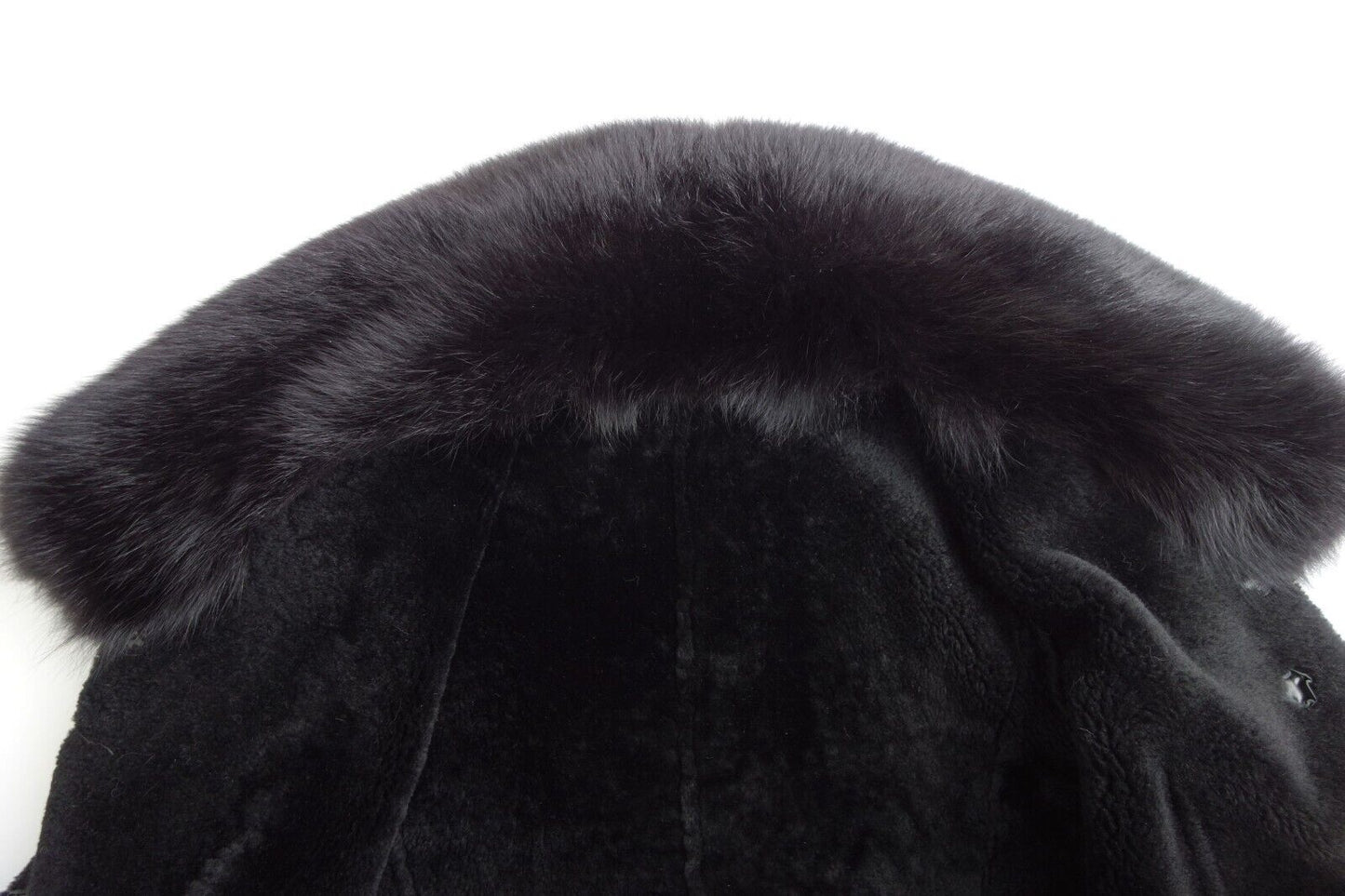 Gucci by Tom Ford Authentic Winter Shearling Black Jacket Fur Colar  Coat XS / S