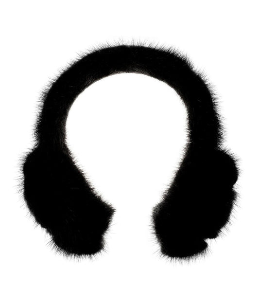 LOUIS VUITTON Mink Fur Vision Earmuffs Logo Monogram LV Hair Accessories