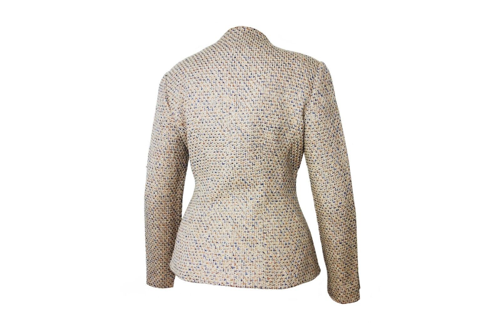 ALEXANDER McQUEEN Vintage FW 2004 "Pantheon As Lecum" Beige Tweed Blazer Jacket