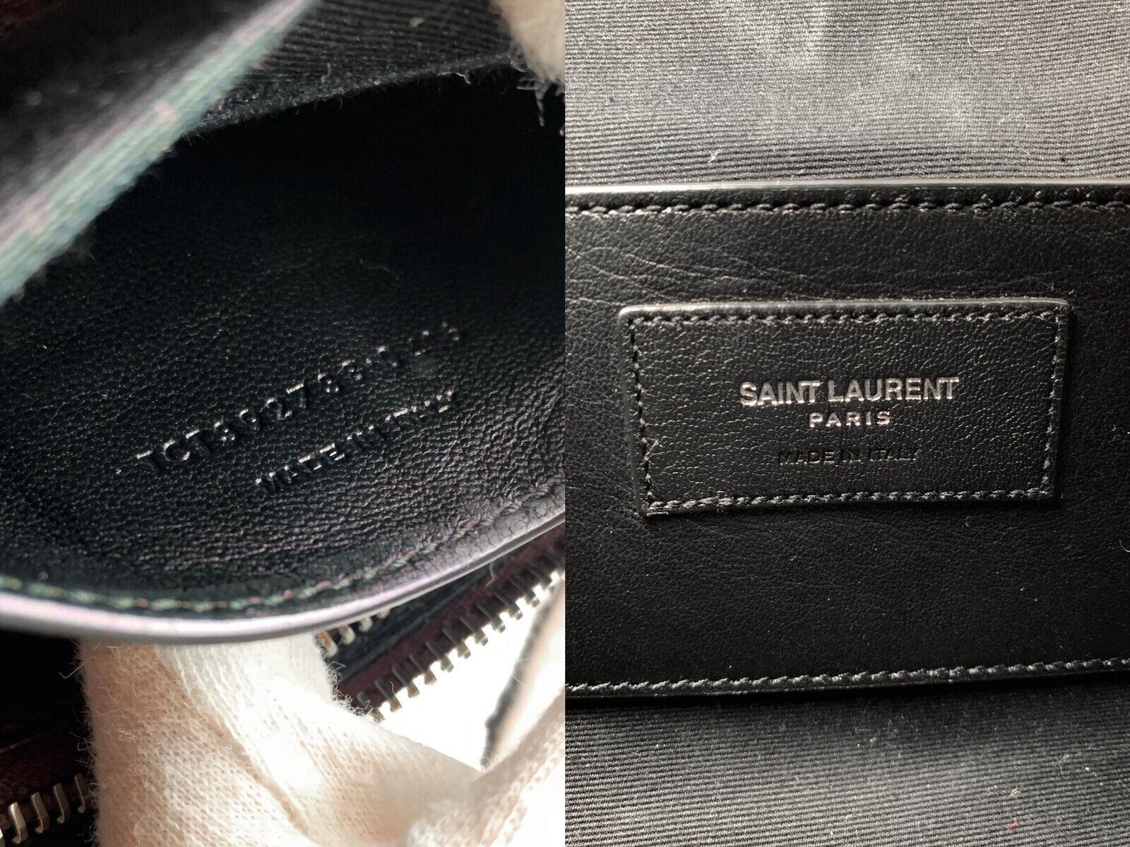 Saint Laurent Classic Monogram College Bag Chevron Leather Large YSL