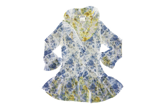 Yoshiki Hishinuma Vintage Shibori Pleats Floral Print Blouse - Strumok