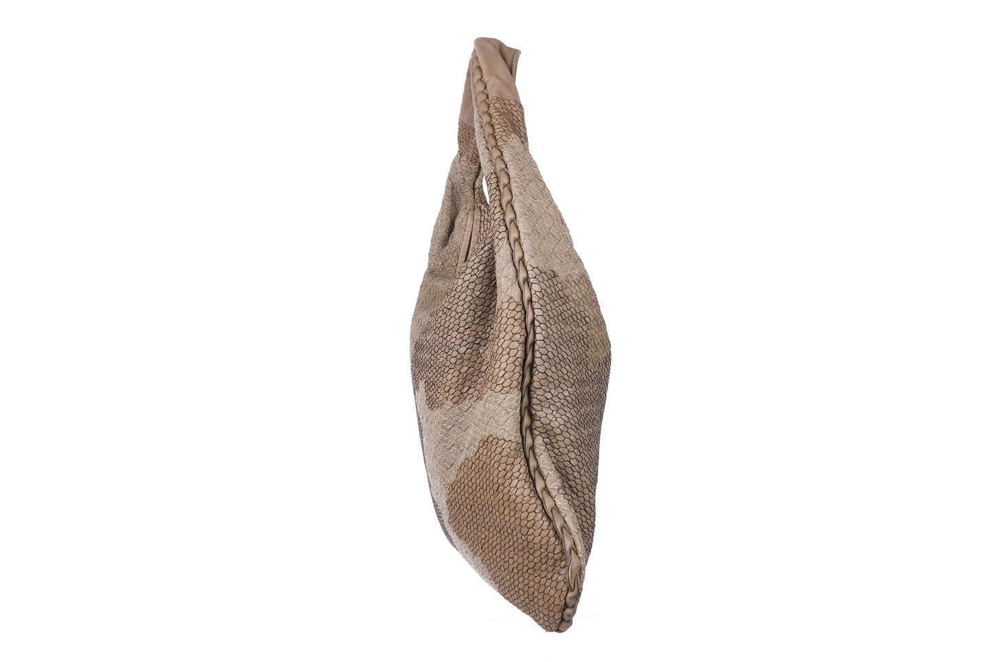 Bottega Veneta Intrecciato Beige Leather Hobo Bag