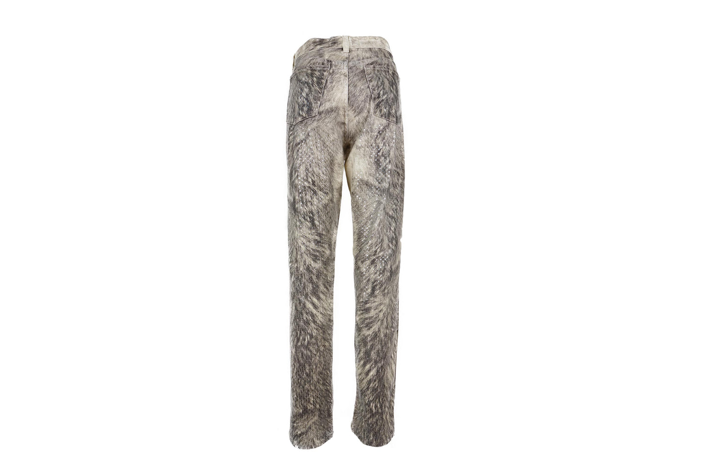 Roberto Cavalli Animal Fur Print Glitter Jeans