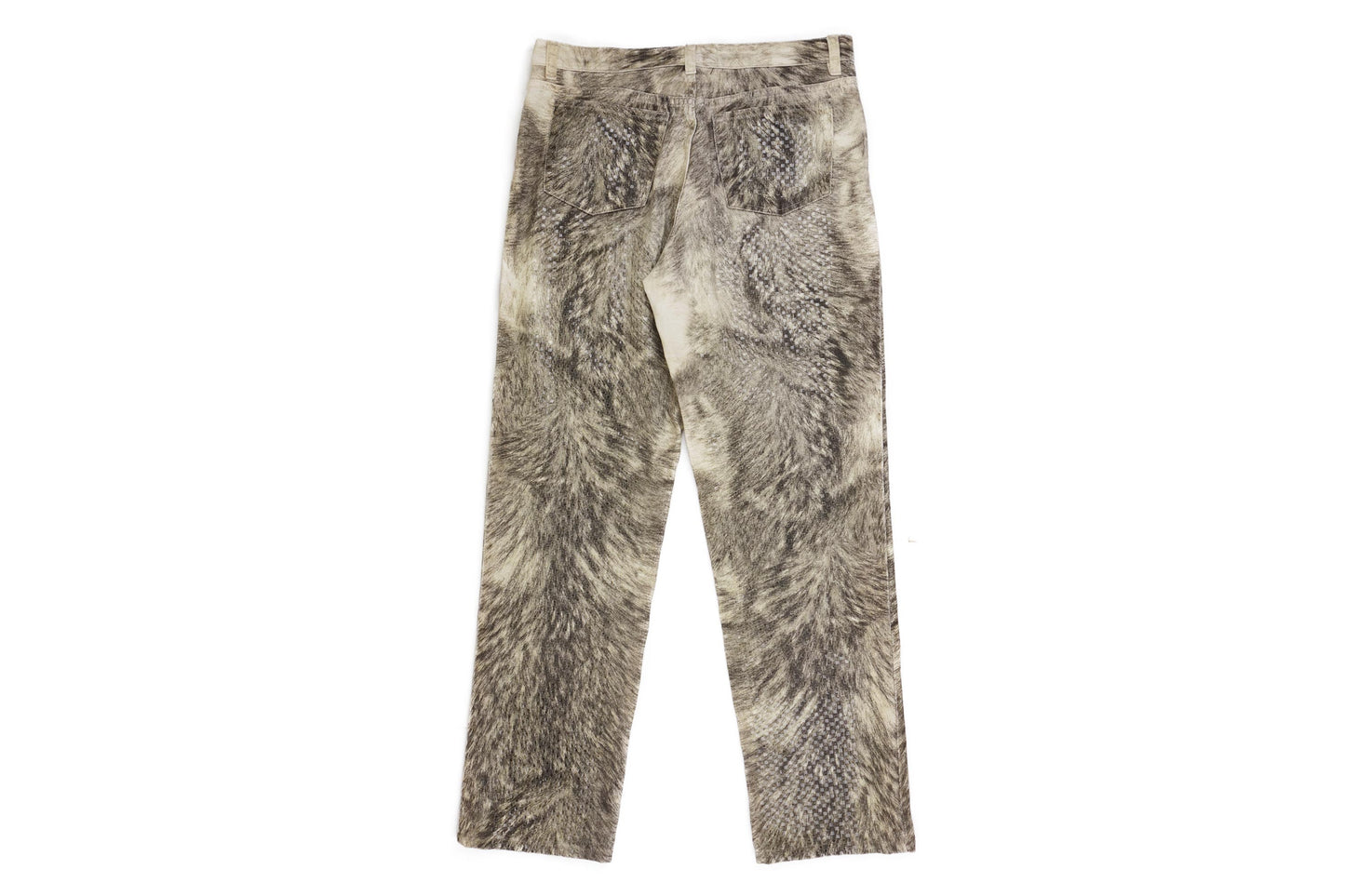 Roberto Cavalli Animal Fur Print Glitter Jeans