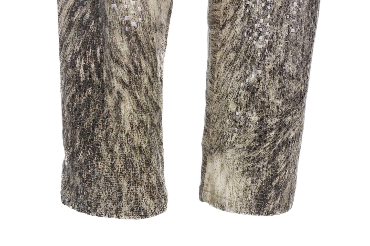 Roberto Cavalli Animal Fur Print Glitter Jeans