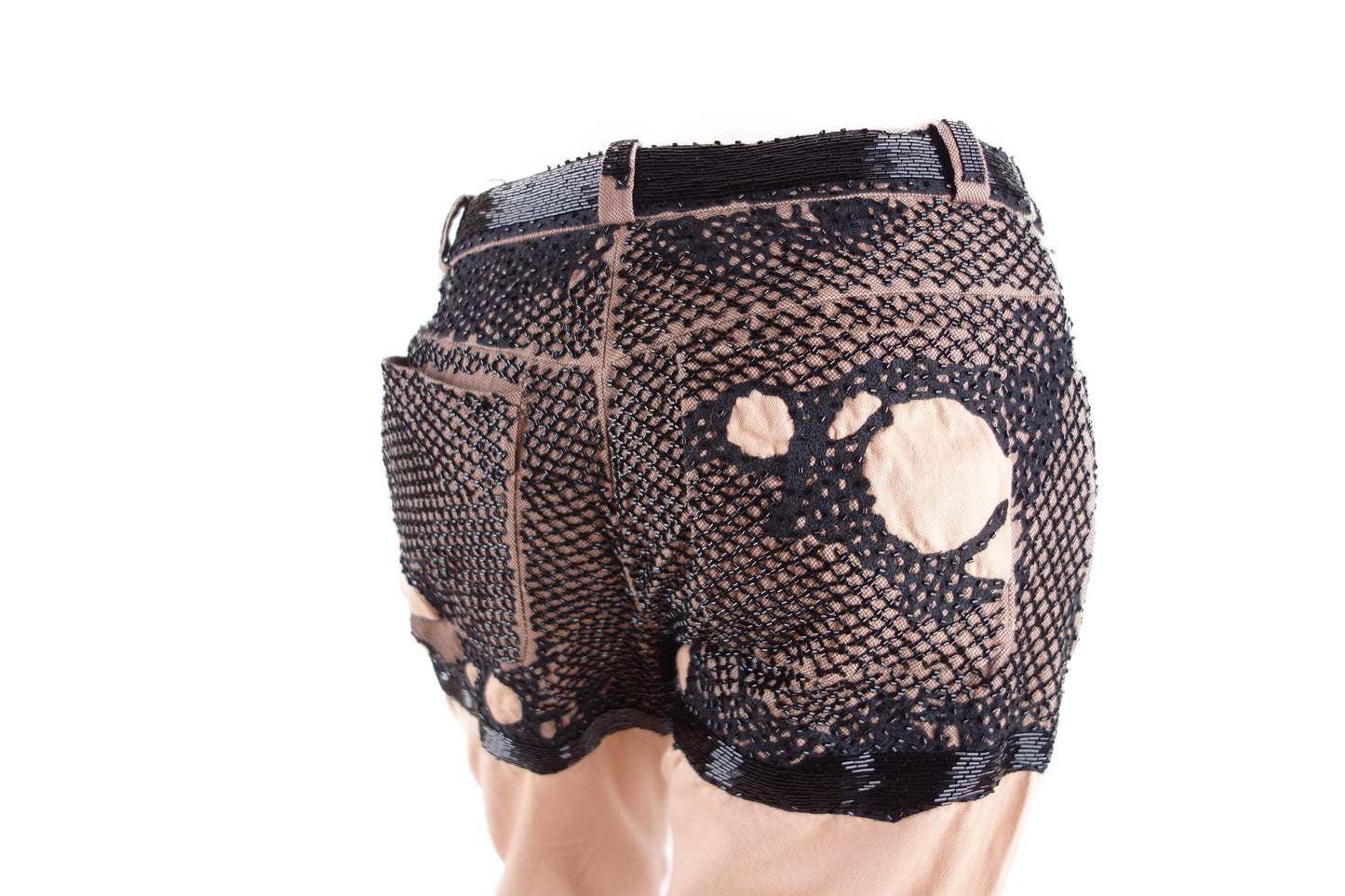 Christian Dior S/S 2006 Runway Beaded Pants ‘Distressed Shorts’ by John Galliano