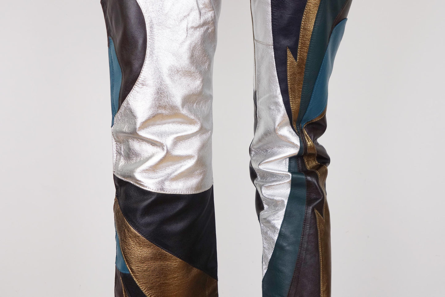 Dolce & Gabbana S/S 2002 Leather Patchwork Pants