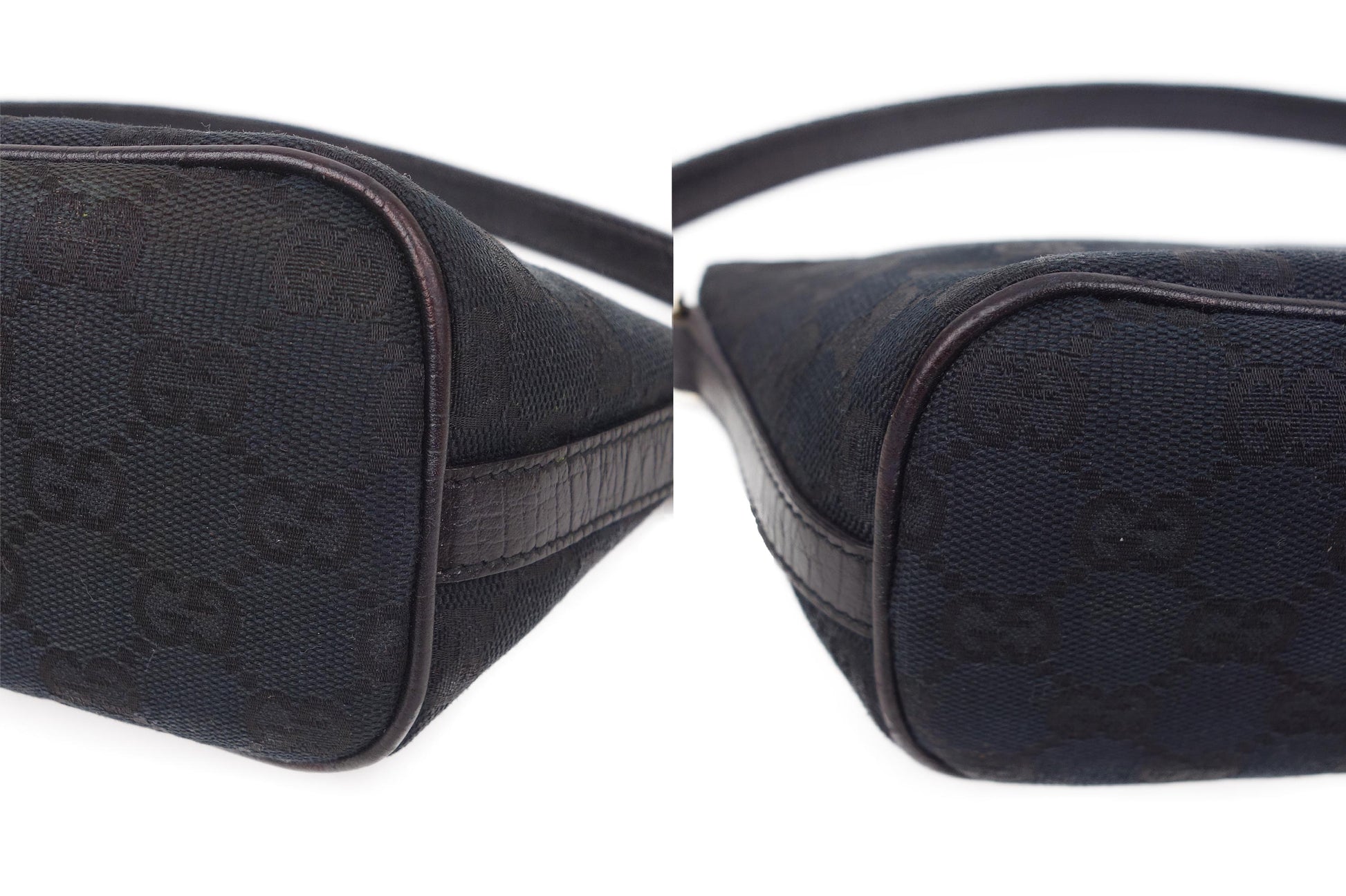 Gucci black monogram canvas mini handbag - Strumok