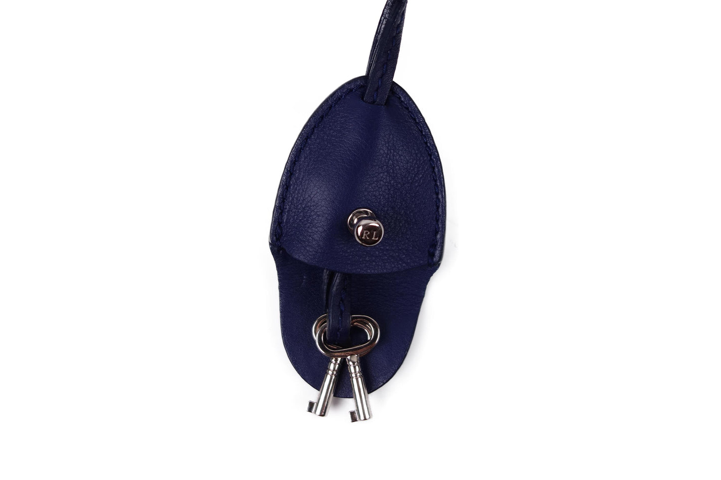 Ralph Lauren Navy Leather Mini Soft Ricky 18 Bag