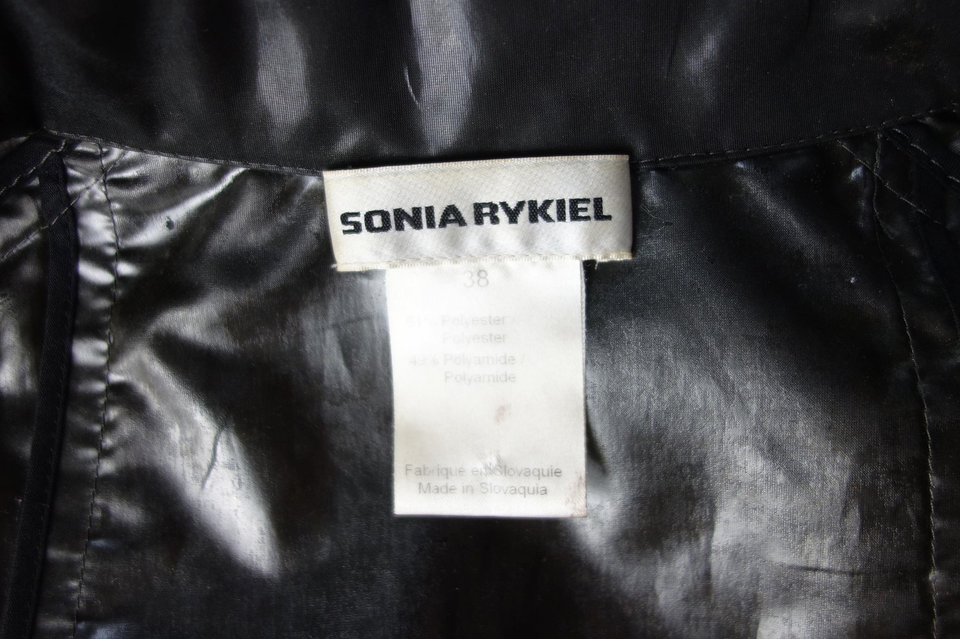 Sonia Ryikiel Vintage Semi-transparent Black Raincoat - Strumok